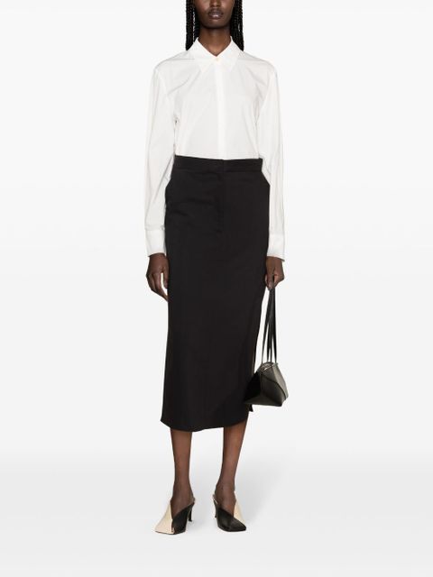 KHAITE pointed-collar cotton shirt - White - zdjęcie produktu nr 2