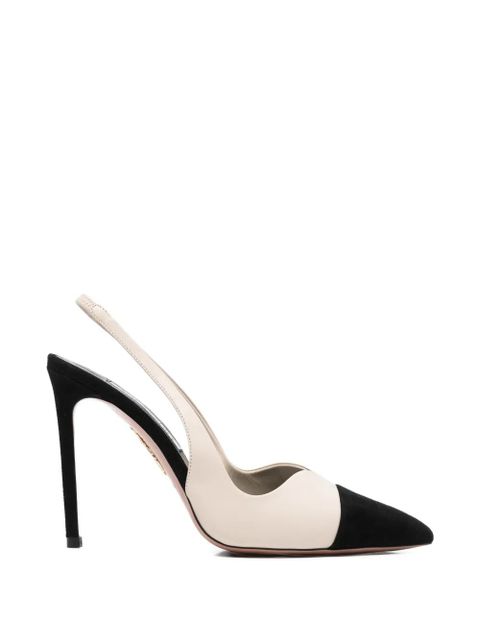 Aquazzura Gia two-tone sling pumps - Neutrals - zdjęcie produktu nr 1