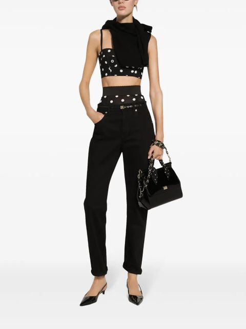 Dolce & Gabbana low-rise boyfriend jeans - Black
