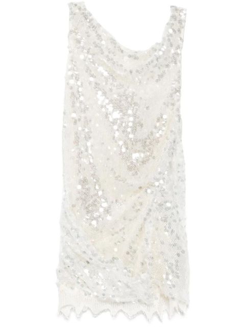 Christopher Esber sequinned mini dress - White - zdjęcie produktu nr 1