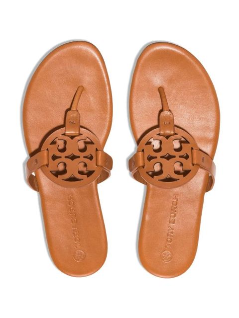 Tory Burch Miller Soft logo leather sandals - Brown