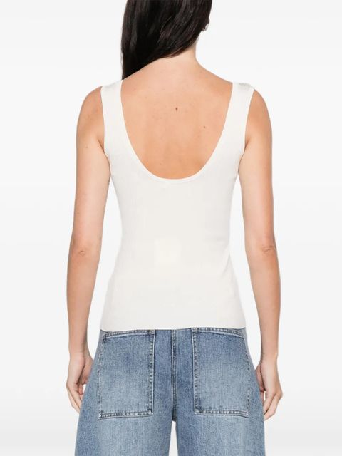 ZIMMERMANN scoop-neck ribbed tank top - Neutrals