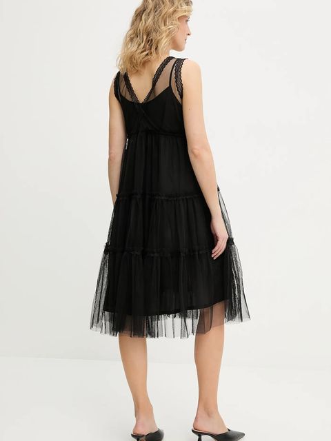 Answear.LAB sukienka kolor czarny mini rozkloszowana - zdjęcie produktu nr 2