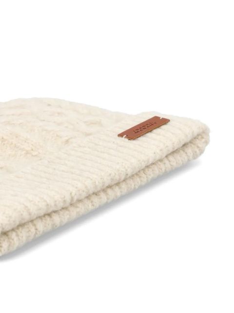 ISABEL MARANT cable-knit beanie - Neutrals - zdjęcie produktu nr 2