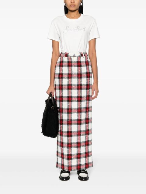 MC2 Saint Barth rhinestone-embellished cotton T-shirt - White