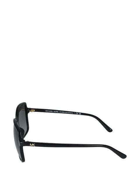 Michael Kors logo-plaque square-frame sunglasses - Black