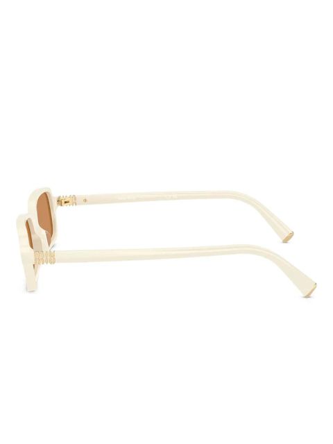 Miu Miu Eyewear rectangle-frame sunglasses - White