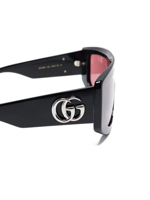 Gucci Eyewear rectangle-frame sunglasses - Black
