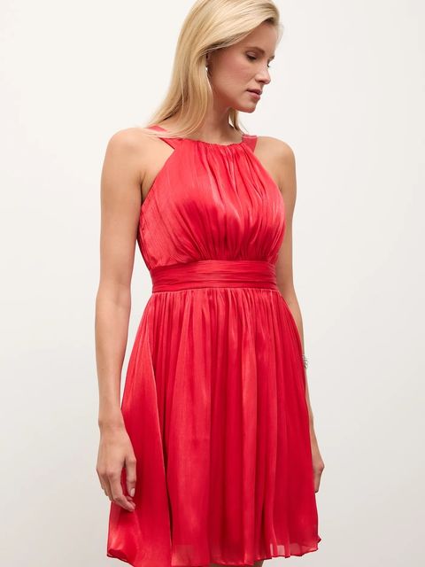 Answear.LAB sukienka kolor czerwony mini rozkloszowana - zdjęcie produktu nr 2