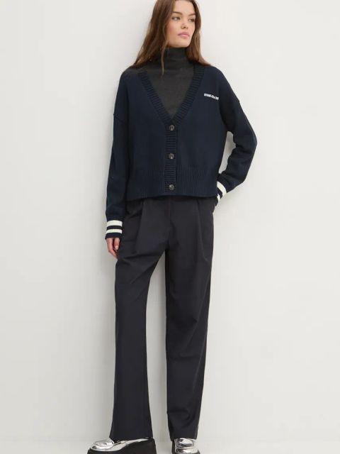 Guess Jeans kardigan bawełniany kolor granatowy W4BR81 Z3HM1