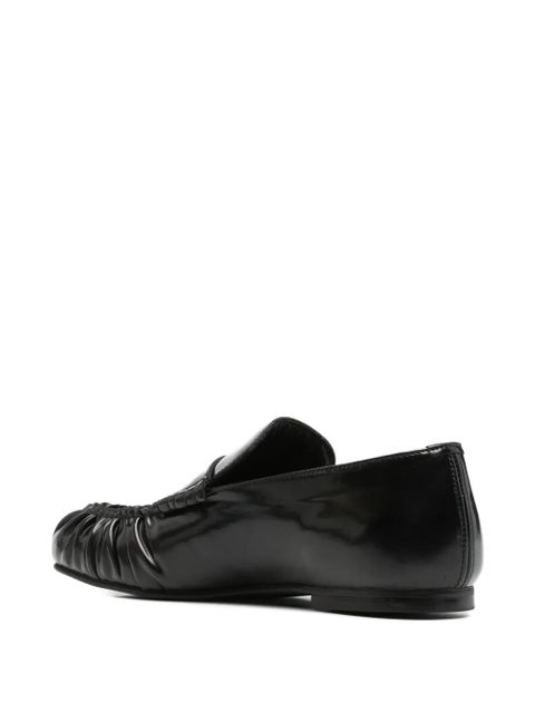 ALOHAS Aven leather loafers - Black