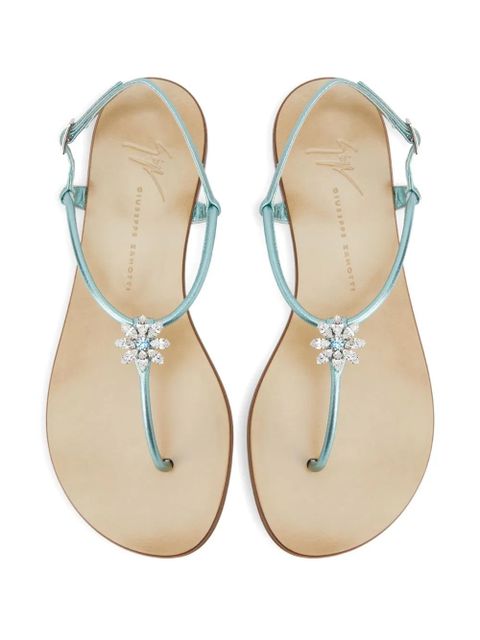 Giuseppe Zanotti Geltrude crystal-embellished sandals - Blue
