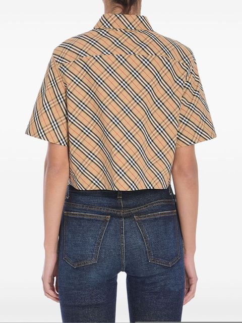 Burberry cropped shirt - Neutrals