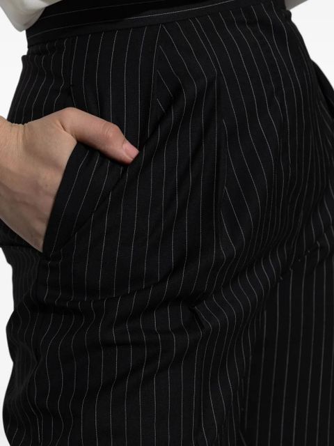 Max Mara pinstripe wool pants - Black