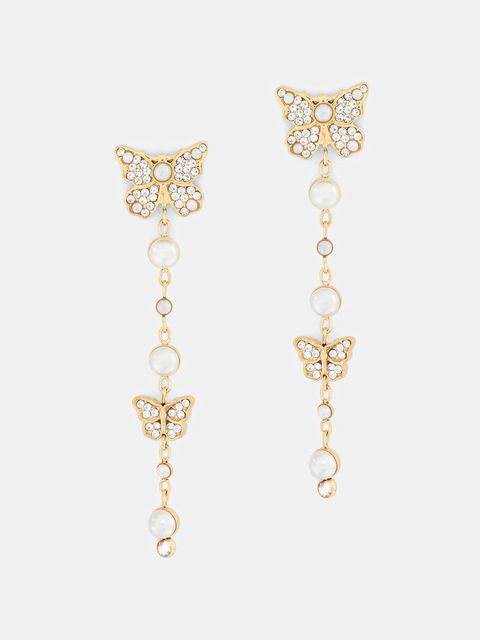 Guess kolczyki damskie ze stali nierdzewnej BORBOLETA - zdjęcie produktu nr 2