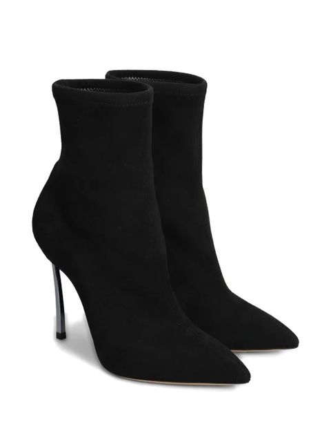 Casadei 100mm pointed boots - Black