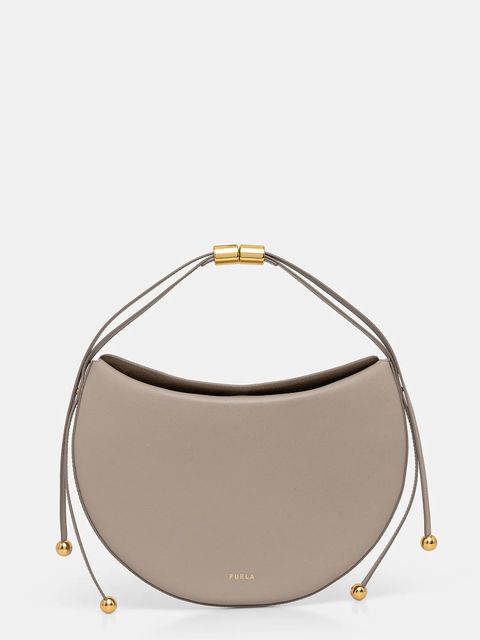 Furla torebka skórzana Moonstone M Shoulder Bag kolor beżowy WB01868 BX3104 4488S - zdjęcie produktu nr 1