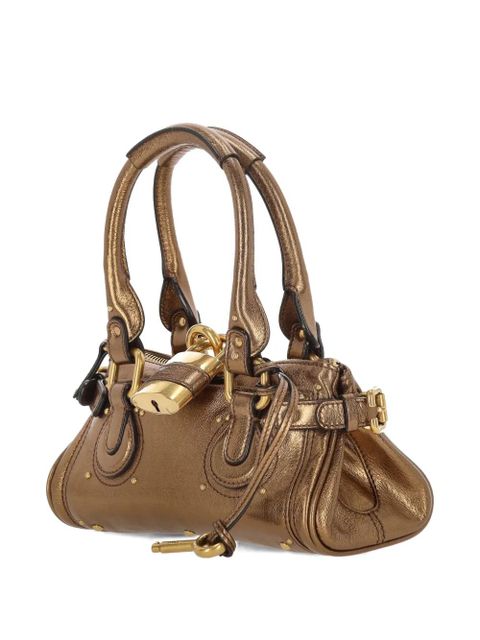 Chloé small Paddington leather shoulder bag - Brown