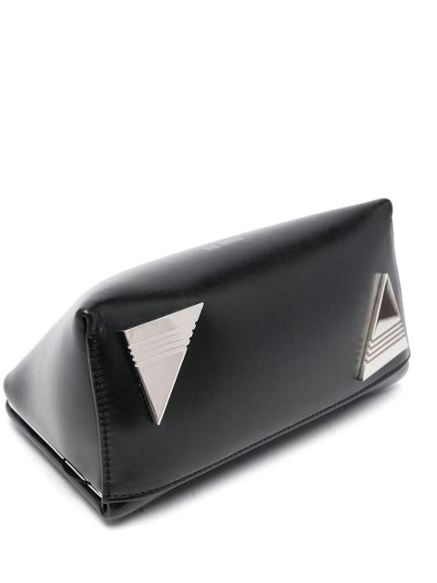 The Attico asymmetric clutch bag - Black