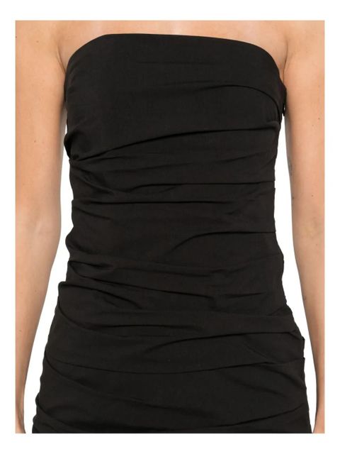 St. Agni gathered strapless maxi dress - Black