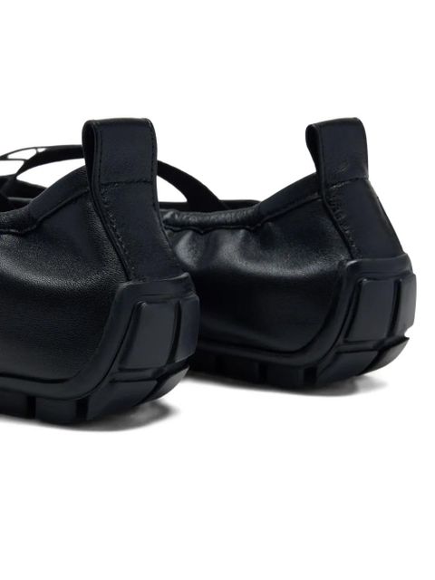 Simone Rocha Grip cross-strap ballet flats - Black