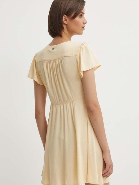 Pepe Jeans sukienka NANI kolor pomarańczowy mini rozkloszowana PL953568