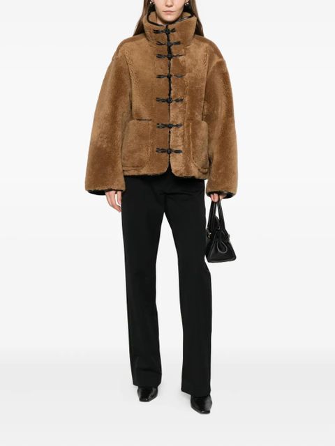 Róhe toggle-fastening pocket jacket - Brown