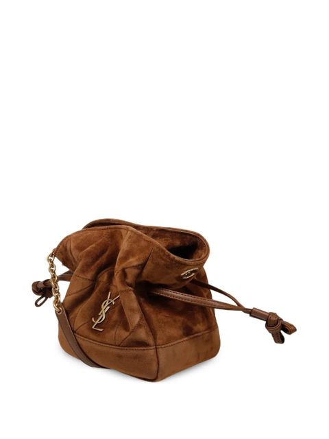 Saint Laurent quilted suede cross body bag - Brown - zdjęcie produktu nr 2