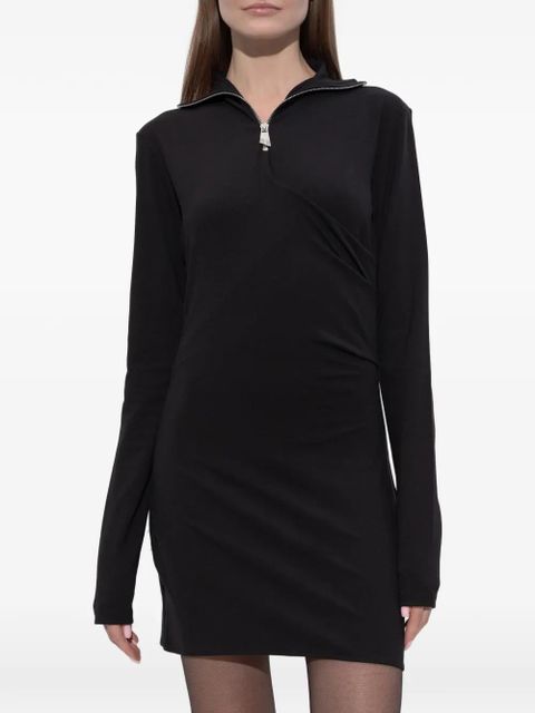 The Attico half-zip mini dress - Black - zdjęcie produktu nr 2