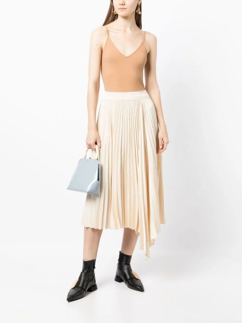 Jil Sander V-neck sleeveless top - Brown