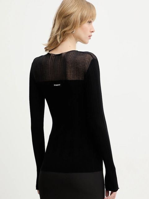 Pinko sweter z dodatkiem wełny