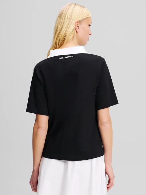 Karl Lagerfeld t-shirt bawełniany IKON