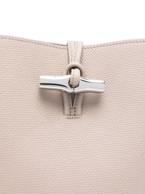 Longchamp Le Roseau XS leather bucket bag - Neutrals