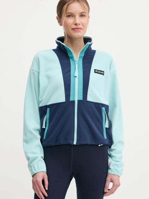 Columbia bluza polarowa Backbowl II FZ Fleece kolor turkusowy wzorzysta 2092163 - zdjęcie produktu nr 1