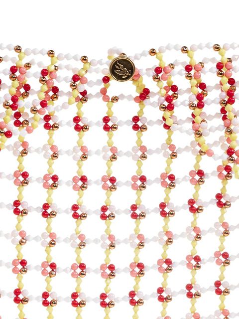 ETRO beaded scarf - White