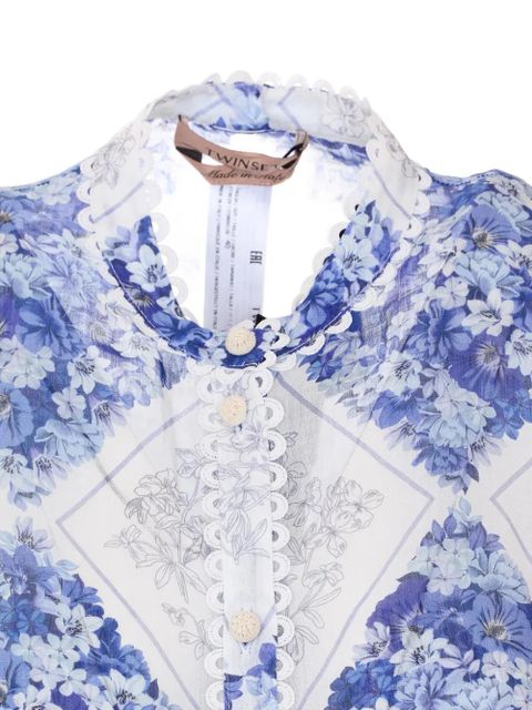 TWINSET floral-pattern shirt - White