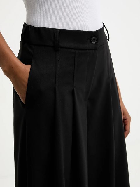 Answear.LAB spodnie damskie kolor czarny szerokie high waist