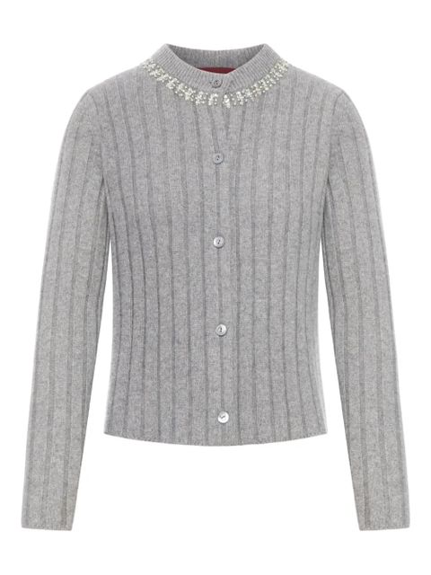 Gucci ribbed-knit cardigan - Grey - zdjęcie produktu nr 1
