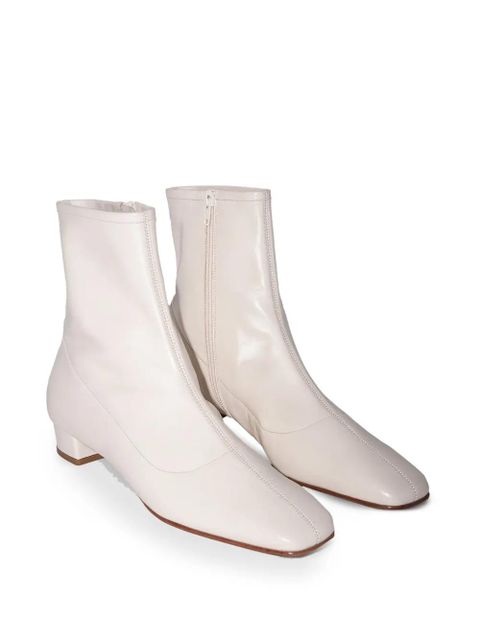 BY FAR Este leather ankle boots - Neutrals