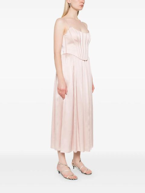 ZIMMERMANN Corset midi dress - Pink