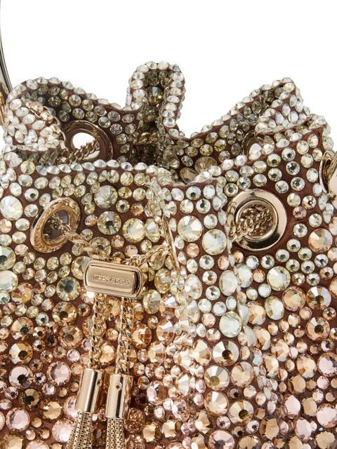 Jimmy Choo Bon Bon crystal-embellished mini bag - Gold
