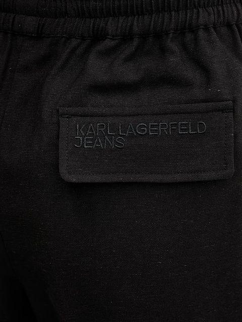 Karl Lagerfeld Jeans szorty z domieszką lnu