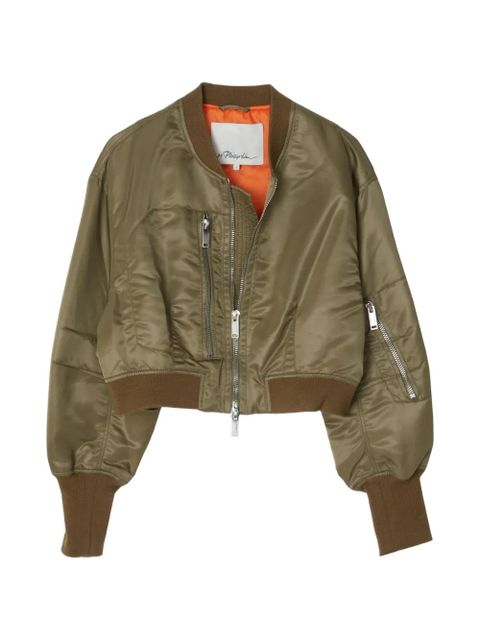 3.1 Phillip Lim Flight zip fastening bomber jacket - Green - zdjęcie produktu nr 1