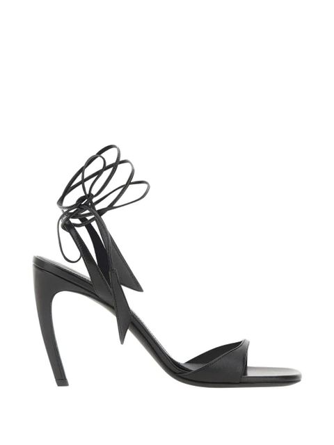 The Attico Ora tie-fastening heeled sandal - Black - zdjęcie produktu nr 1