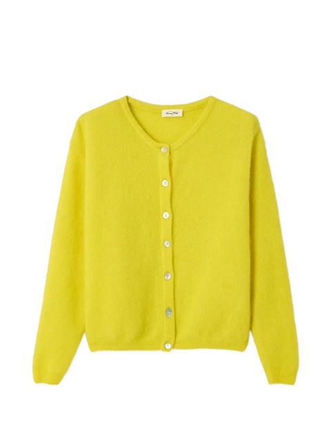 American Vintage crew-neck long-sleeve cardigan - Yellow - zdjęcie produktu nr 1