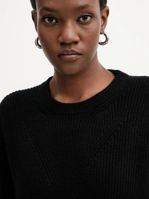 Pinko sukienka z dodatkiem wełny kolor czarny mini oversize 105504 A2R1