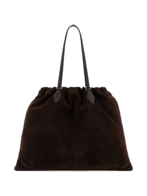 Jimmy Choo drawstring suede tote bag - Brown - zdjęcie produktu nr 2
