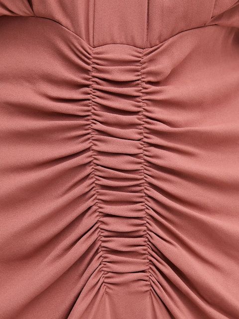 Sandro Ferrone sukienka kolor pomarańczowy maxi prosta S31XBESARAH