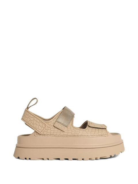 UGG Goldenglow embossed leather sandals - Neutrals - zdjęcie produktu nr 1