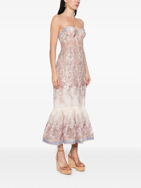 ZIMMERMANN paisley midi dress - Neutrals